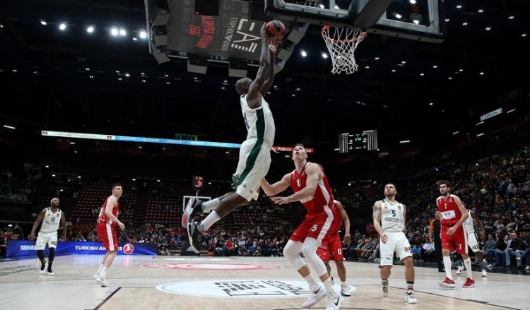 Euroleague: Αρμάνι-Παναθηναϊκός 95-96 (παρ.)