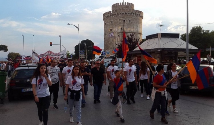 Με ένταση ολοκληρώθηκαν οι εκδηλώσεις για τη Γενοκτονία των Αρμενίων στη Θεσσαλονίκη