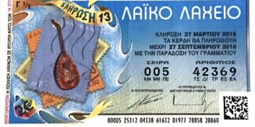 «Από μηχανής» λαχειοπώλης έφερε τον Μεγάλο Λαχνό των 2.973.400 ευρώ