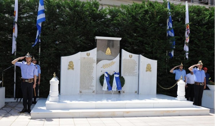 Αποκαλυπτήρια του Μνημείου Πεσόντων Πυροσβεστών στη Θεσσαλονίκη