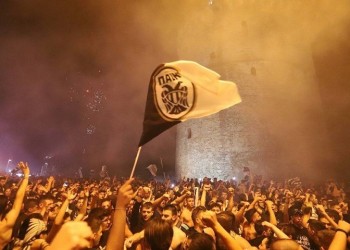 Αποθέωση του Κυπελλούχου ΠΑΟΚ στη Θεσσαλονίκη (βίντεο)