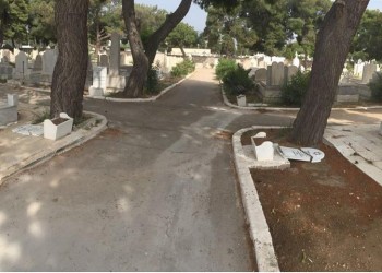 Βανδαλισμοί στο εβραϊκό τμήμα του Γ΄ Νεκροταφείου Νίκαιας