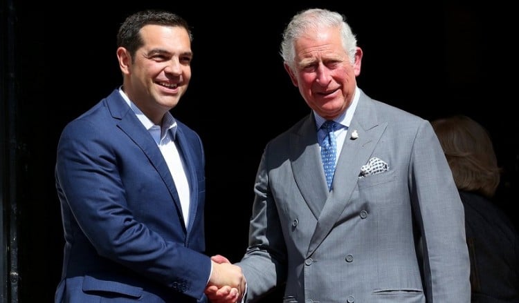 Τσίπρας σε πρίγκιπα Κάρολο: Ορόσημο η επίσκεψή σας στην Ελλάδα