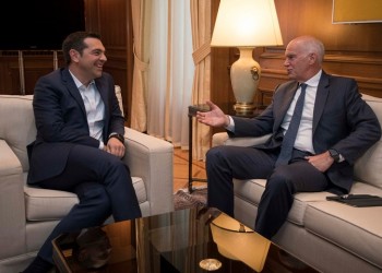 Τα εθνικά θέματα στο επίκεντρο συνάντησης του Αλέξη Τσίπρα με τον Γιώργο Παπανδρέου