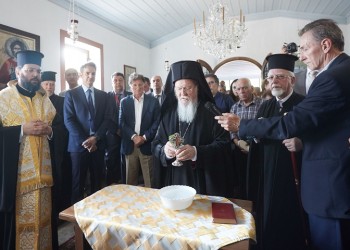 Ο Κ. Μητσοτάκης στην Ίμβρο για τα θυρανοίξια παρεκκλησίου από τον Πατριάρχη Βαρθολομαίο (φωτο, βίντεο)