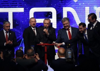 Ο Ερντογάν εγκαινίασε τον αγωγό Tanap