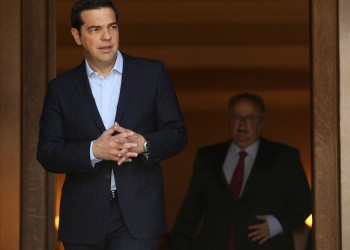 Συνάντηση Τσίπρα-Κοτζιά στην τελετή παράδοσης-παραλαβής του υπουργείου Εξωτερικών