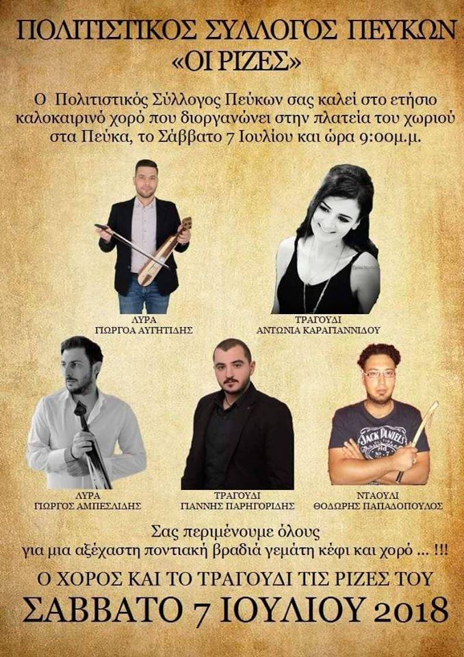 Ετήσιος καλοκαιρινός χορός του Πολιτιστικού Συλλόγου Πεύκων «Οι ρίζες» - Cover Image