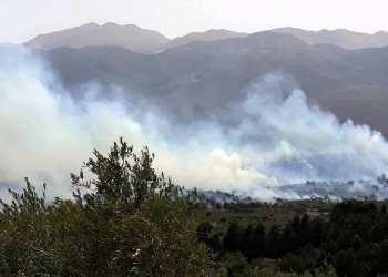 Φωτιά στην Κουνόπετρα Κεφαλονιάς