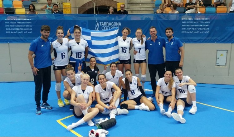 Μετάλλιο από την Εθνική βόλεϊ γυναικών στους Μεσογειακούς
