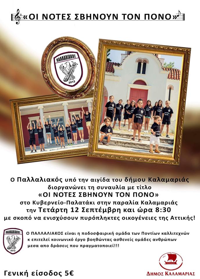 «Οι νότες σβήνουν τον πόνο» – Η μεγάλη φιλανθρωπική συναυλία του Παλλαλιακού - Cover Image