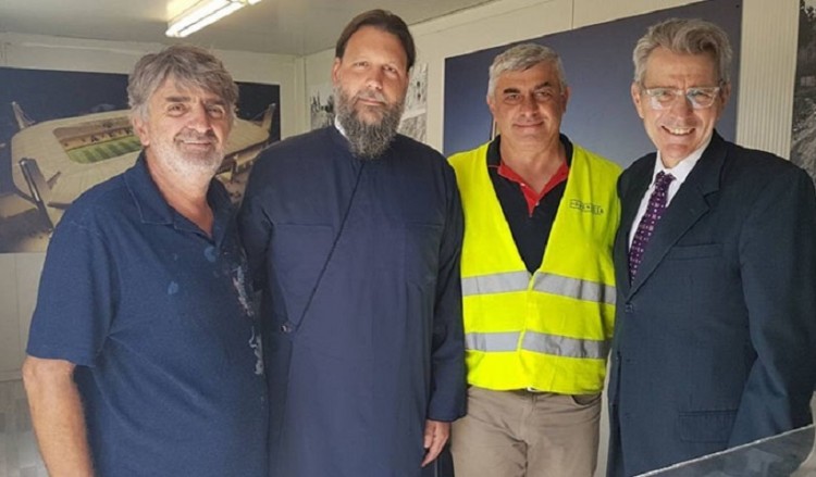 Ο πρέσβης των ΗΠΑ στο εργοτάξιο του νέου γηπέδου της ΑΕΚ