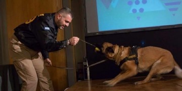 Η ΕΛΑΣ αποχαιρέτισε τον αστυνομικό σκύλο ANUK