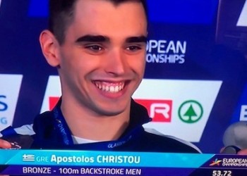 Κολύμβηση: Χάλκινο μετάλλιο ο Χρήστου στο Ευρωπαϊκό Πρωτάθλημα