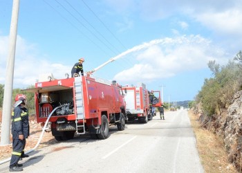 Φωτιά τώρα στον Προφήτη Ηλία στην Κάλυμνο