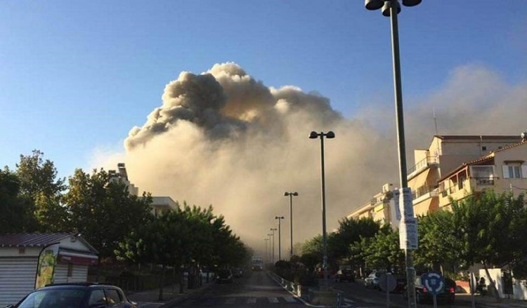 Φωτιά στο Πανεπιστήμιο Κρήτης στο Ηράκλειο