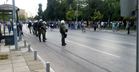 Θεσσαλονίκη: Ένταση στο συλλαλητήριο για τη Μακεδονία