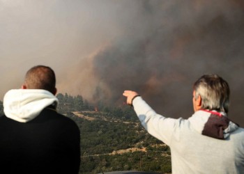 Φωτιά στη Σιθωνία: Σε ύφεση το μέτωπο