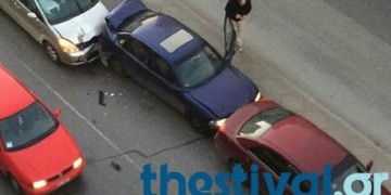 Καραμπόλα με τραυματίες στην εθνική οδό Θεσσαλονίκης-Μουδανιών