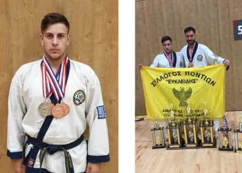 Ο Ντίνος Σαβουλίδης σήκωσε ψηλά τη σημαία του Συλλόγου Ποντίων Βοιωτίας στο 16ο Παγκόσμιο Πρωτάθλημα Tang Soo Do