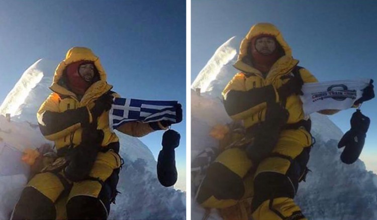 Ιμαλάια: Η ελληνική σημαία στα 8.586μ. από τον Συκάρη και τον Μαρίνο
