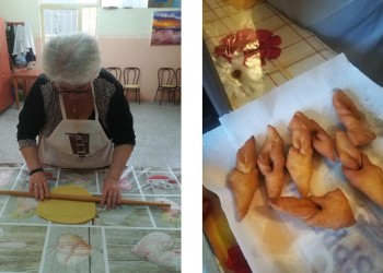 Λαχταριστά ωτία παρασκεύασαν στους «Ακρίτες» Νέας Κρώμνης στο πρώτο μάθημα ποντιακής κουζίνας