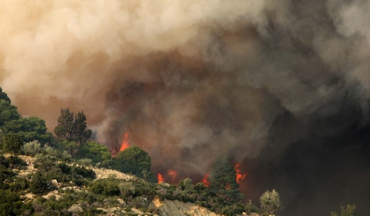 Χαλκιδική: Αυξήθηκαν οι δυνάμεις της Πυροσβεστικής στη Σάρτη