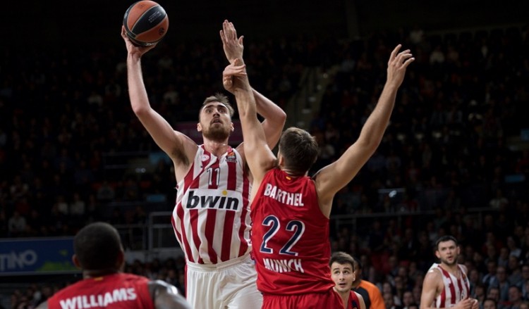 Μπάσκετ: Νίκες για Ολυμπιακό και ΑΕΚ κόντρα σε Μπάγερν και Αντβέρπ