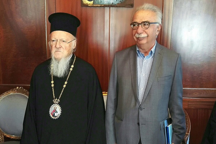 Ολοκληρώθηκε η συνάντηση του Πατριάρχη Βαρθολομαίου με τον Κώστα Γαβρόγλου