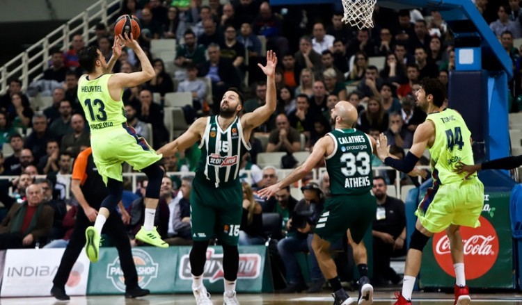 Euroleague: Παναθηναϊκός-Μπαρτσελόνα 76-70