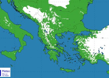Το 8% της Ελλάδας ήταν καλυμμένο από χιόνι μετά τα Χριστούγεννα!