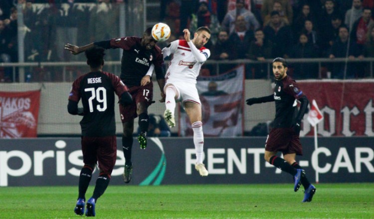 Europa League: Ολυμπιακός-Μίλαν 3-1