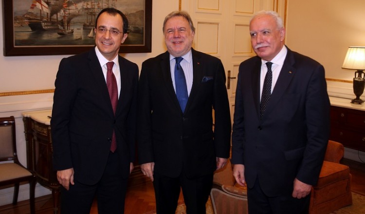 Κοινό ανακοινωθέν τριμερούς υπουργικής συνάντησης Ελλάδας-Κύπρου-Παλαιστίνης