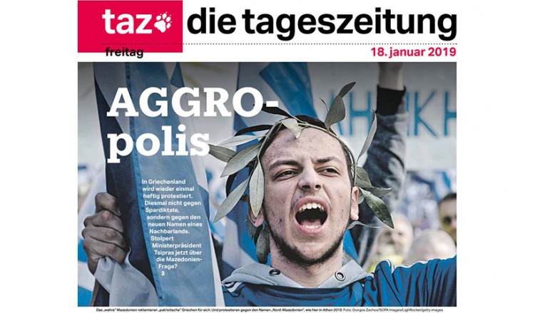 Tageszeitung: «Η επιδημία του εθνικισμού»