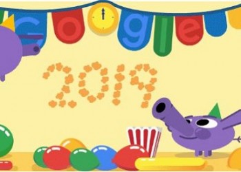 Πρωτοχρονιά: Γιορτινό Doodle για το 2019