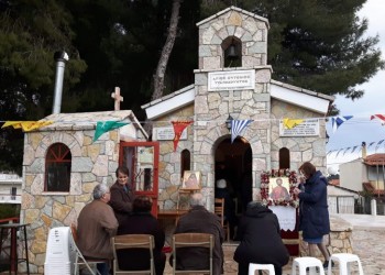 Με λαμπρότητα ο εορτασμός του Αγίου Ευγενίου στα Νέα Παλάτια Ωρωπού (φωτο)