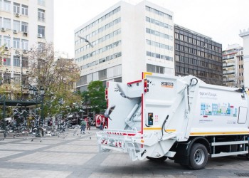 Πρόγραμμα αποκομιδής απορριμμάτων με sms στο Εμπορικό Τρίγωνο της Αθήνας