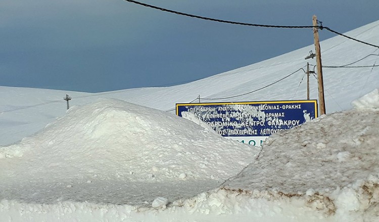 Δράμα: Κλειστό για λόγους ασφαλείας το χιονοδρομικό του Φαλακρού
