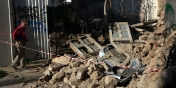 Κατέρρευσε εγκαταλελειμμένο σπίτι στο Γκάζι