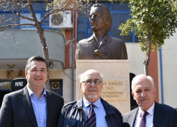 Αποκαλυπτήρια προτομής Εμμανουήλ Παππά στον δήμο Αμπελοκήπων-Μενεμένης