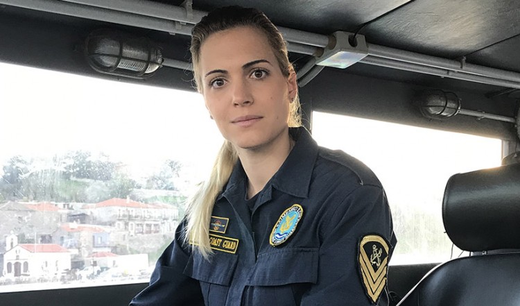 Μυτιλήνη: Τιμήθηκε γυναίκα κυβερνήτης «ιστορικού» σκάφους του Λιμενικού Σώματος