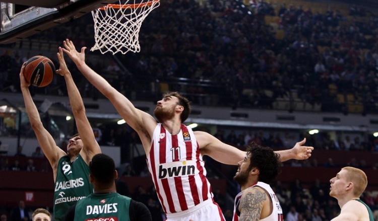 Euroleague: Ολυμπιακός-Ζαλγκίρις Κάουνας 68-72