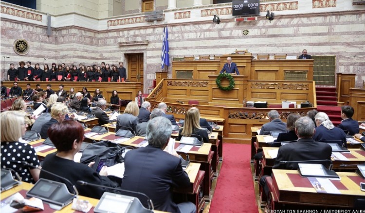 Εορτασμός της εθνικής επετείου της 25ης Μαρτίου στη Βουλή