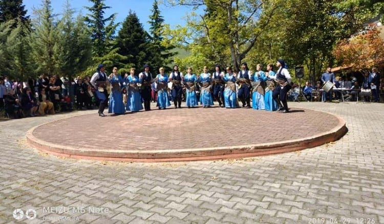 Η εικόνα του Αγίου Γεωργίου Περιστερεώτα στην Επισκοπή Νάουσας για τα 100 χρόνια από τη Γενοκτονία των Ποντίων (βίντεο)