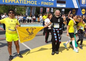 Τεμόν ΑΕΚ και Γιάννης-Βασίλης Γιαϊλαλί έτρεξαν για τη Γενοκτονία των Ποντίων στον 14ο Διεθνή Μαραθώνιο «Μέγας Αλέξανδρος»