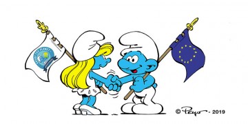 Τα στρουμφάκια είναι οι πρωταγωνιστές της νέας καμπάνιας της ΕΕ για τον καθαρισμό των ακτών