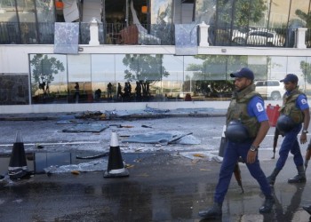 Σρι Λάνκα: Βίντεο-σοκ από τη στιγμή που τρομοκράτης προκαλεί έκρηξη σε ξενοδοχείο