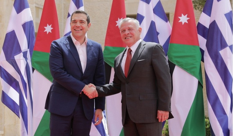 Συνάντηση Τσίπρα με τον βασιλιά Αμπντάλα Β΄ της Ιορδανίας