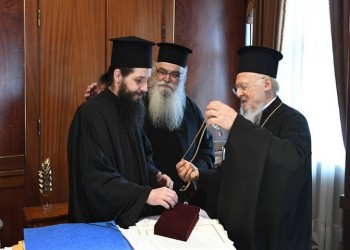 Στον Πατριάρχη Βαρθολομαίο ο νεοεκλεγείς μητροπολίτης Σισανίου και Σιατίστης Αθανάσιος