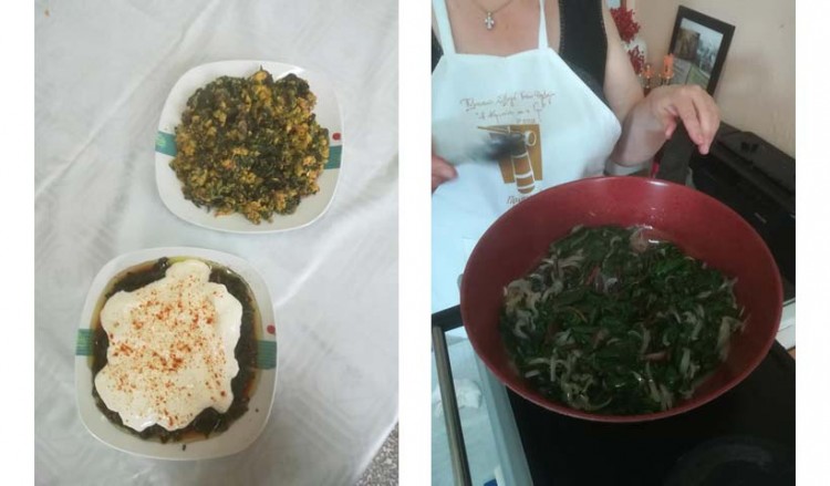 Πορανία και τσιμίδια έφτιαξαν οι κυρίες από τους «Ακρίτες» Νέας Κρώμνης